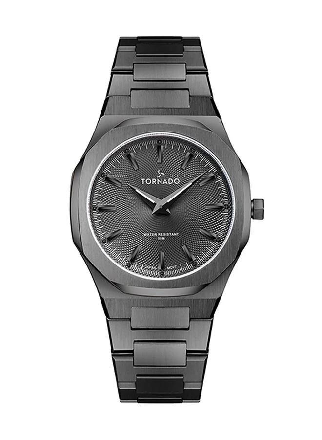 TORNADO Analog Grey Dial Watch - T21003-XBXX - 40mm