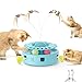 Potaroma Cat Toys 3in1 Automatic Interactive Kitten Toy Fluttering Butterfly Random Moving Ambush Feather Track Balls Dual Power Supplies USB Powered Indoor Exercise Cat Kicker Blue - Image 3