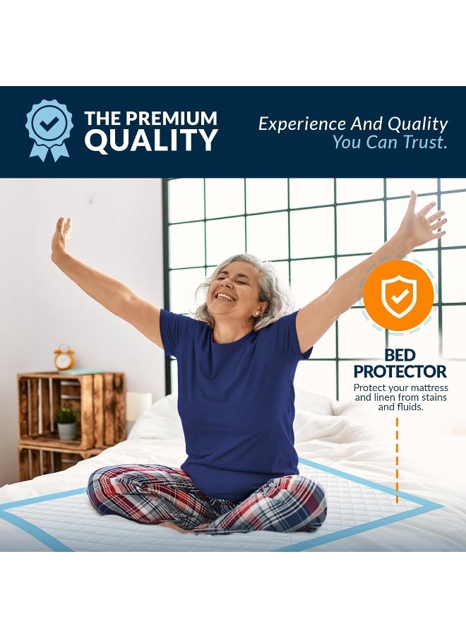 MED PRIDE - MED PRIDE Disposable Underpads 23'' X 36'' (50-Count) Incontinence Pads, Chux, Bed Covers, Puppy Training - Image 1