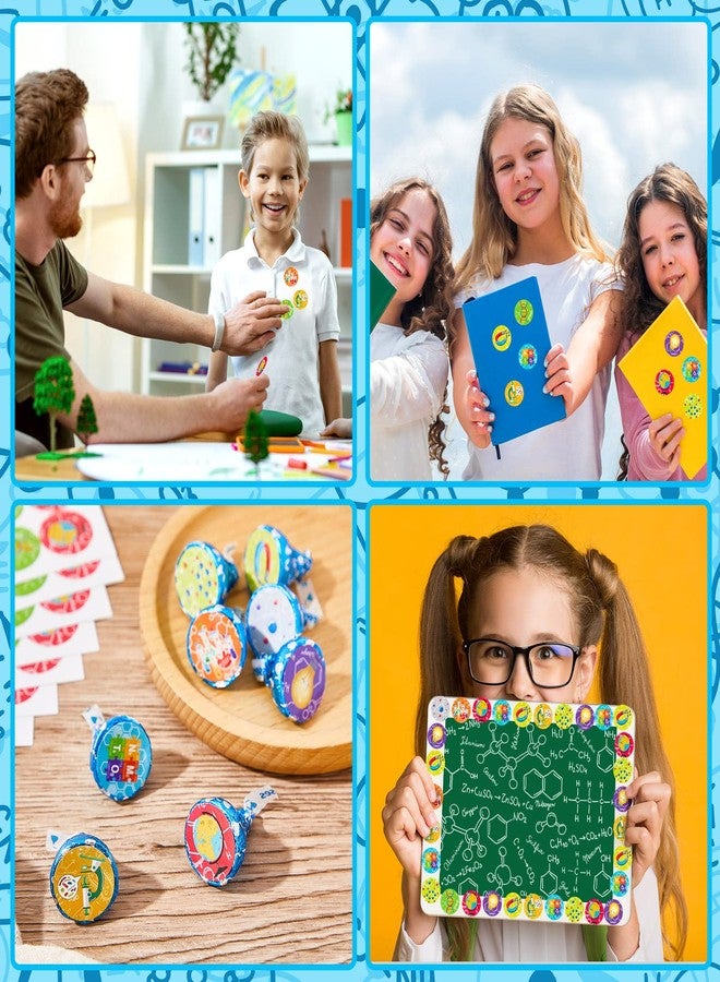 Jecery 1800 Pcs Science Stickers for Kids Science Teacher Reward Stickers Science Party Favor Stickers Bulk Chocolate Stickers Science Decals for Chemistry Laboratory Birthday Theme Party Favors, 9 Styles - Image 5