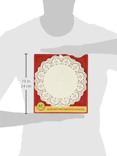 Blue Sky White Round Doily Charger Plates  85 Inches 20 Count  Disposable Plastic Premium Set for Elegant Table Dcor - Image 2