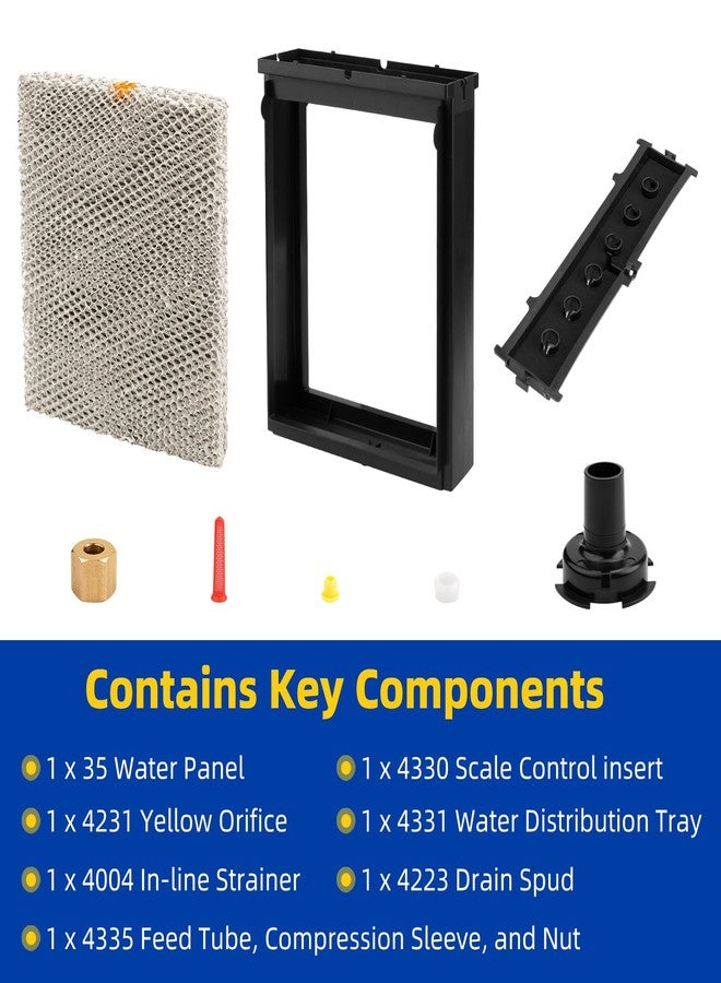 Ximoon 4839 Humidifier Maintenance Kit Fit for Aprilaire 600 Series Parts - 35 Water Panel Filter Replacement for AprilAire Whole House Humidifier 600, 600A, 600M - Image 2