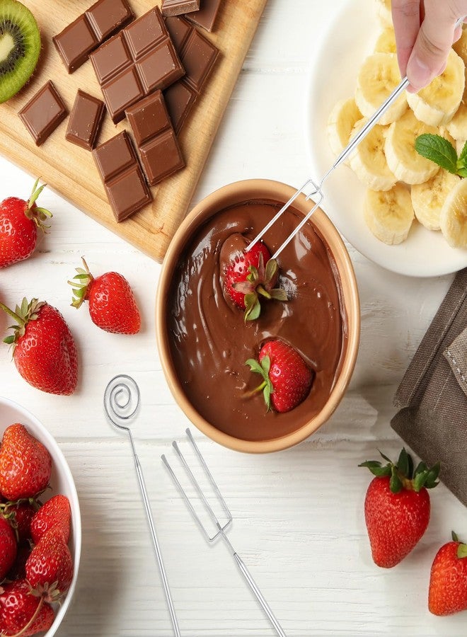 Gtziqa 3 Pcs Chocolate Dipping Tool, Stainless Steel Candy Fondue Forks Slotted Spoon Chocolate Dipping Fork Candy Making Tools Dishwasher Safe Decorating Kit for Baking, DIY Truffles, Pralines - Image 5