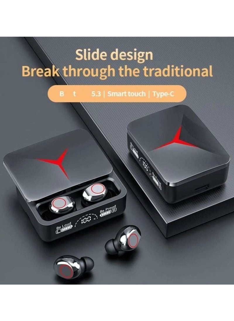 Raxoom - M90 Pro TWS Gaming Earphones Wireless Stereo Earbuds Noise Reduction LED Digital Display Mini Sports Headset - Image 1