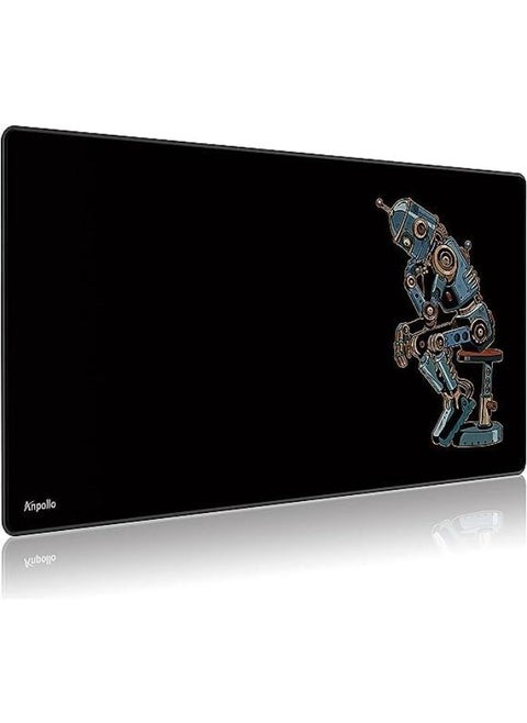 ROBOT Gaming Mouse Pad, Large Extended Keyboard and Mouse Mat for PC, Non Slip Desk Mat | 700× 300×3 mm