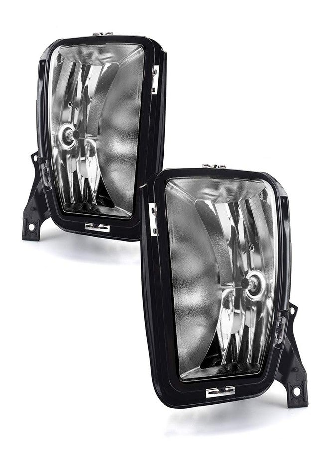 Tecoom Fog Lights for Dodge Ram 1500 2013-2018, OEM Replacement Bumper Driving Fog Lamps Assemblies, Pair Clear Lens with Bulbs - Image 1