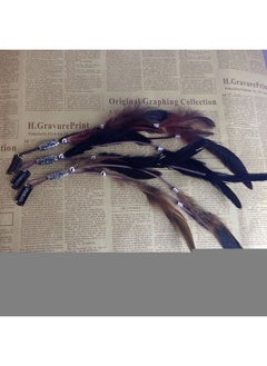 Fodattm Set Of 3 Handmade Boho Hippie Hair Extensions With Feather Clip Comb Headdress Hairpin Diy Accessories For Women Lady  - Image 5