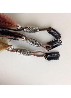 Fodattm Set Of 3 Handmade Boho Hippie Hair Extensions With Feather Clip Comb Headdress Hairpin Diy Accessories For Women Lady  - Image 4