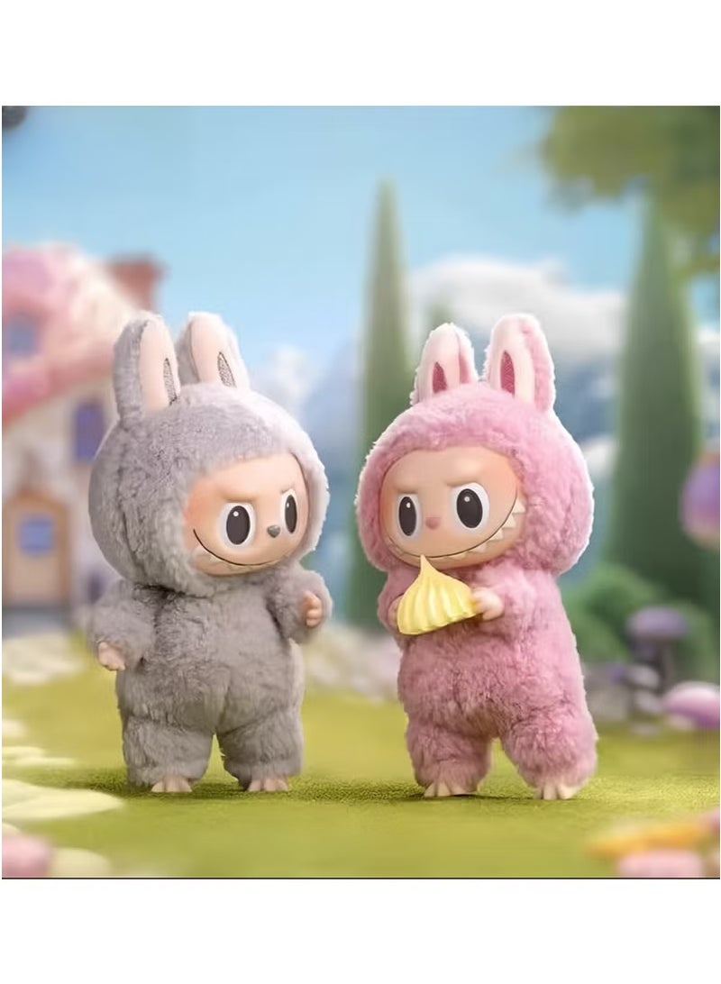 LABUBU Doll Pendant Labubu Macaron Vinyl Plush Doll 17cm ,Perfectly Matched With Labubu's Clothing（Sesame Bean）  - Image 2