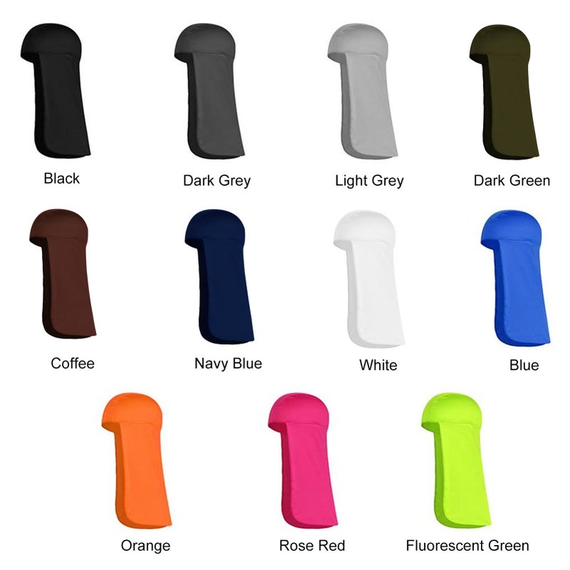 Neck Protector: Fluorescent Green Polyester Fiber - Breathable Quick-Dry Skin-Friendly Travel Accessory for Outdoor Activities Fishing Hiking Camping - Image 3