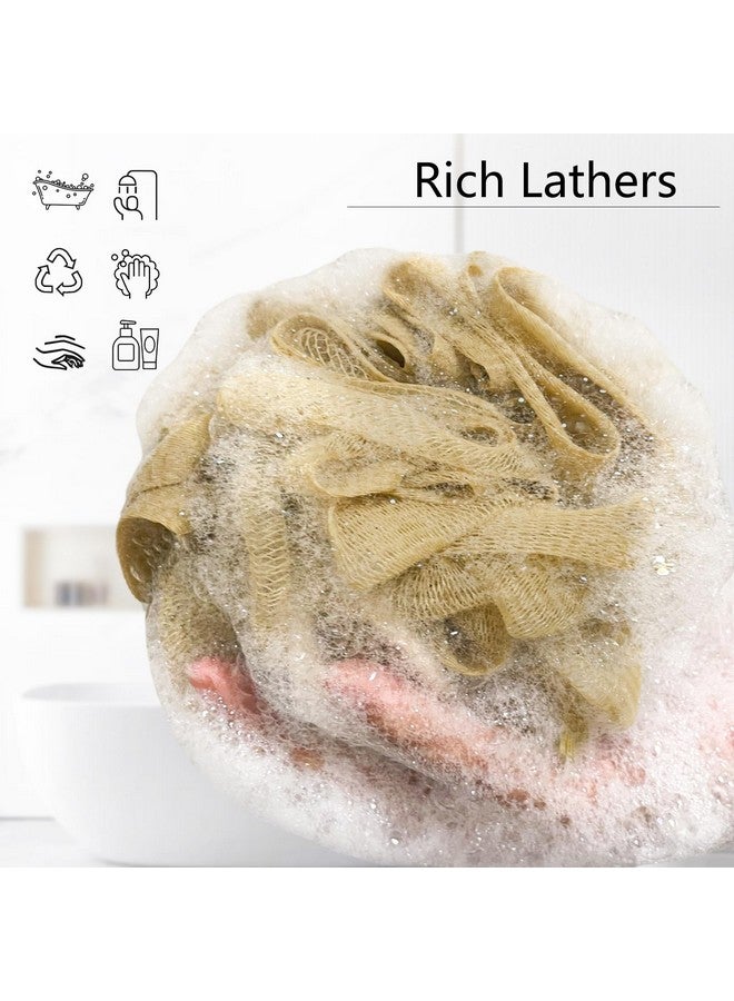 YOGET 4 Pack Shower Loofah Sponge, 60G Bath Sponge,Exfoliate, Cleanse, Soothe Skin - Image 3