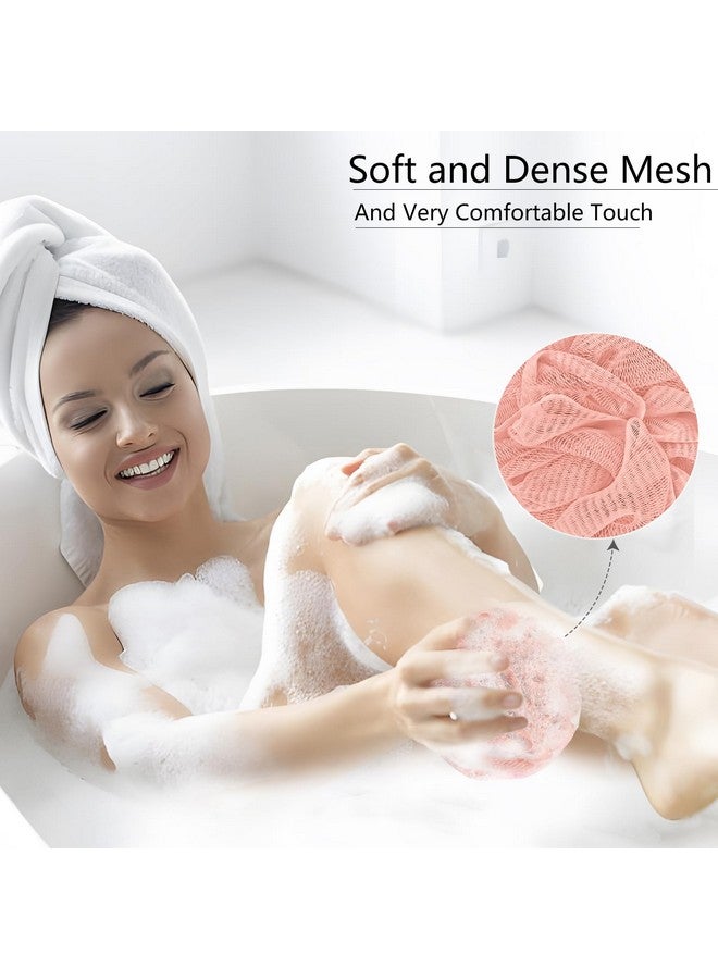YOGET 4 Pack Shower Loofah Sponge, 60G Bath Sponge,Exfoliate, Cleanse, Soothe Skin - Image 4