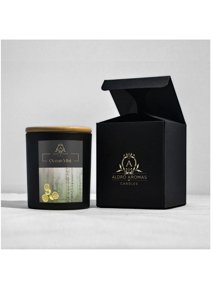 Aldro Aromas Scented Candel in Jar Long Lasting, Fragrance-Ocean Mist 225 Grams - Image 2