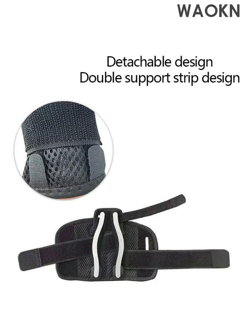 WAOKN Thumb Arthritis Brace Wrist Strap, Breathable Thumb Splint Brace Right Left Hand, Joint Thumb Splint for Pain Relief Arthritis Tendonitis Sprains Strains,Protective wrist protection, breathable strap gloves,Black. - Image 3