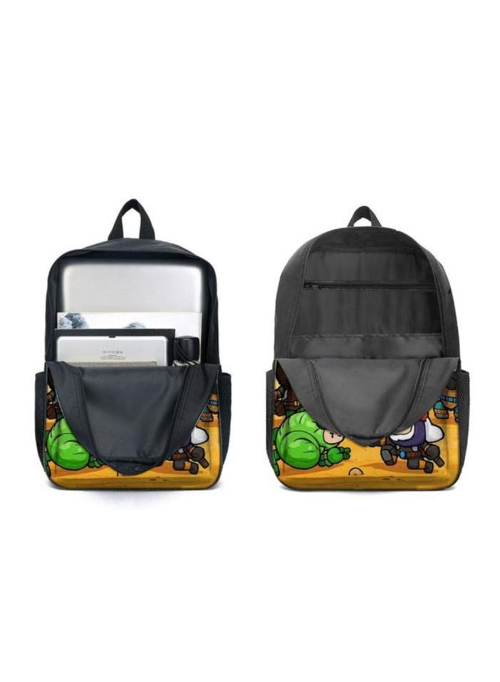 Cartoon three-piece schoolbag with zipper - 454  - Image 4