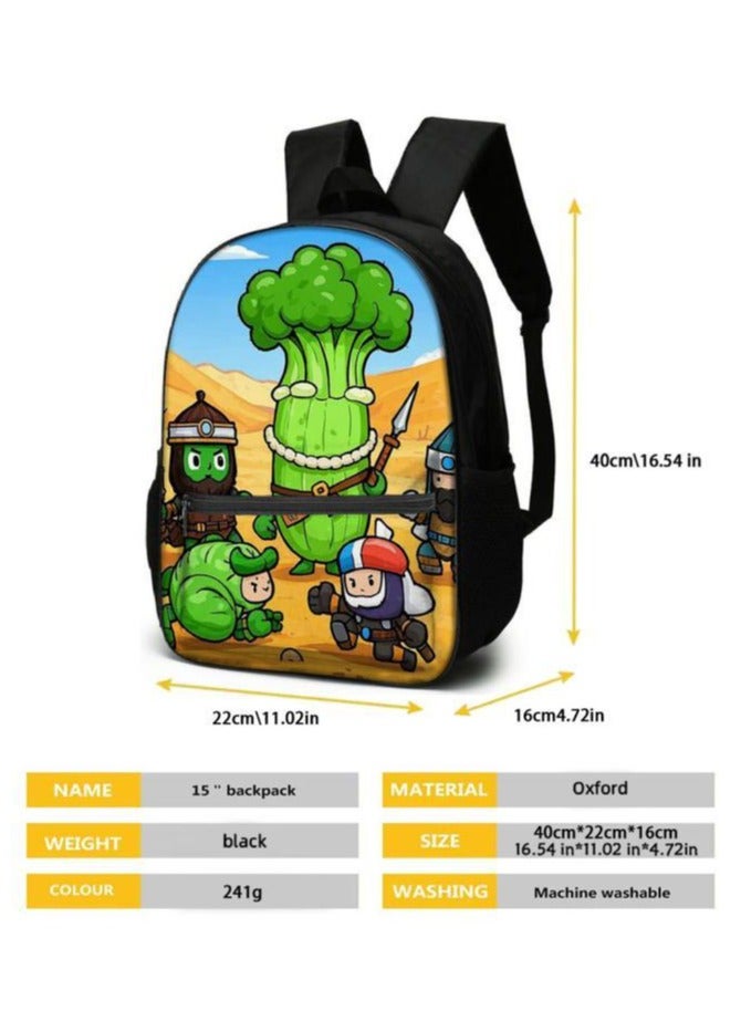 Cartoon three-piece schoolbag with zipper - 454  - Image 5