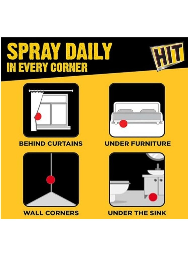 هيت، مبيد حشرات برائحة الحمضيات، 300 مل، عبوة من 3 قطع - Image 2