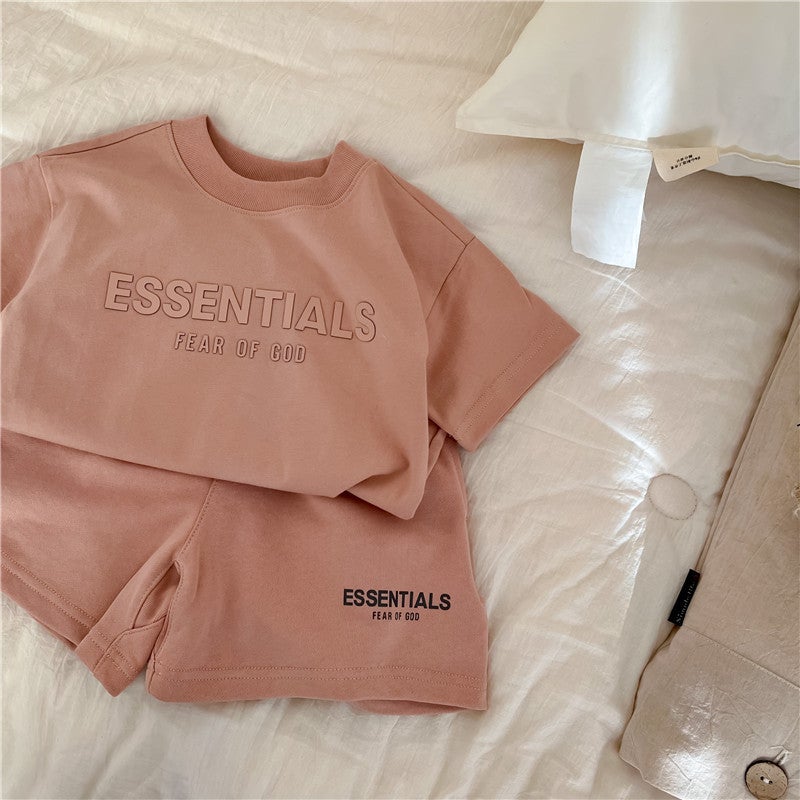 Children'S Sports Suit 2024 Style Short-Sleeved T-Shirt For Boys And Girls, Baby Casual Shorts Two-Piece Set That Can Be Worn Outside - Image 3