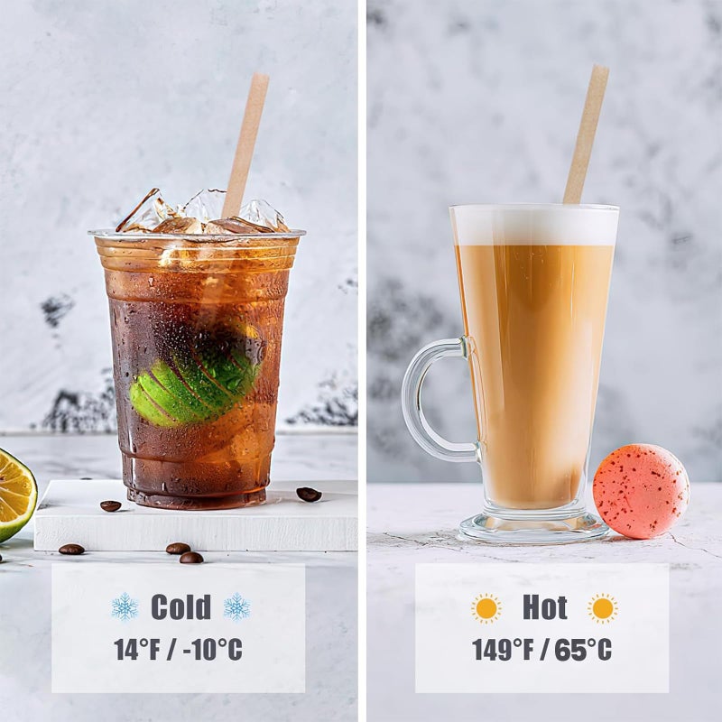 HANSGO 60PCS Sugarcane Straws  7.8 Inch Drinking Straws Bulk Sturdy for Hot Cold Drinks - Image 4