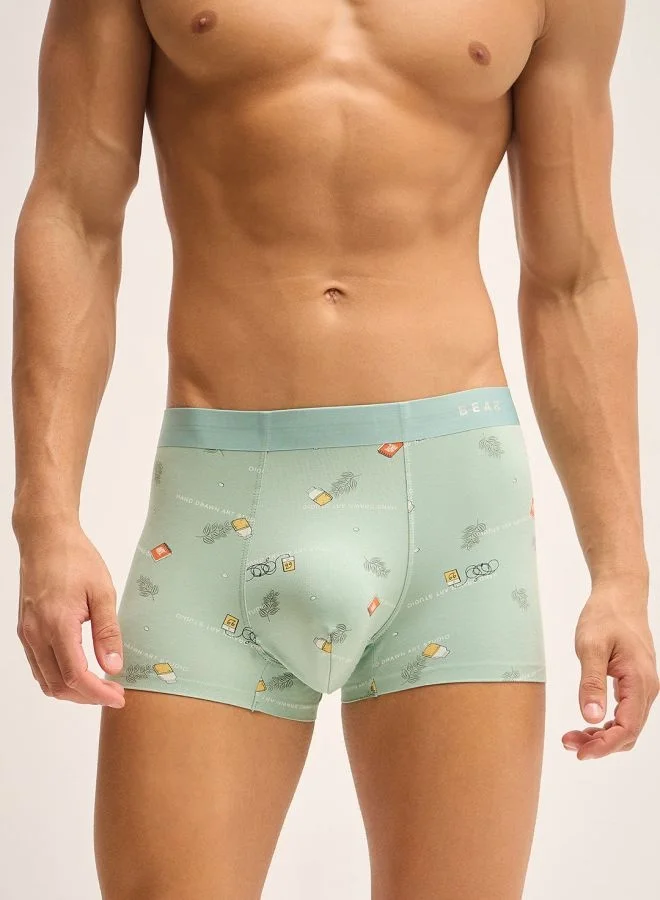 THE BEAR HOUSE Men’s Boxers (Pack of 3) – Soft Modal Boxer Shorts with Stretchable Waistband, Breathable and Comfortable Underwear for Daily Use