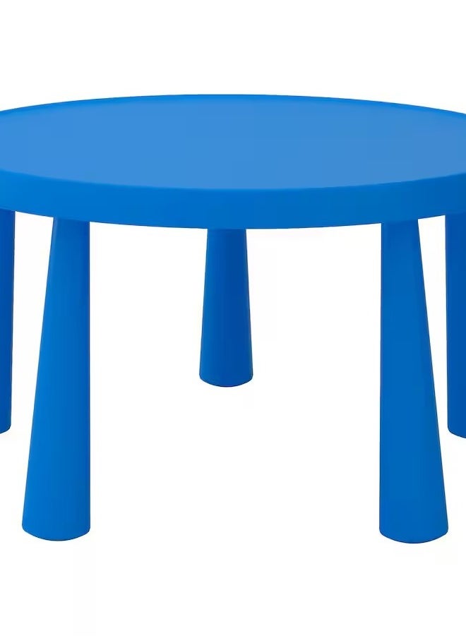 Children's table, made of durable polypropylene plastic, withstands rough play and is easy to clean, suitable for use in indoor and outdoor places, diameter 85 cm