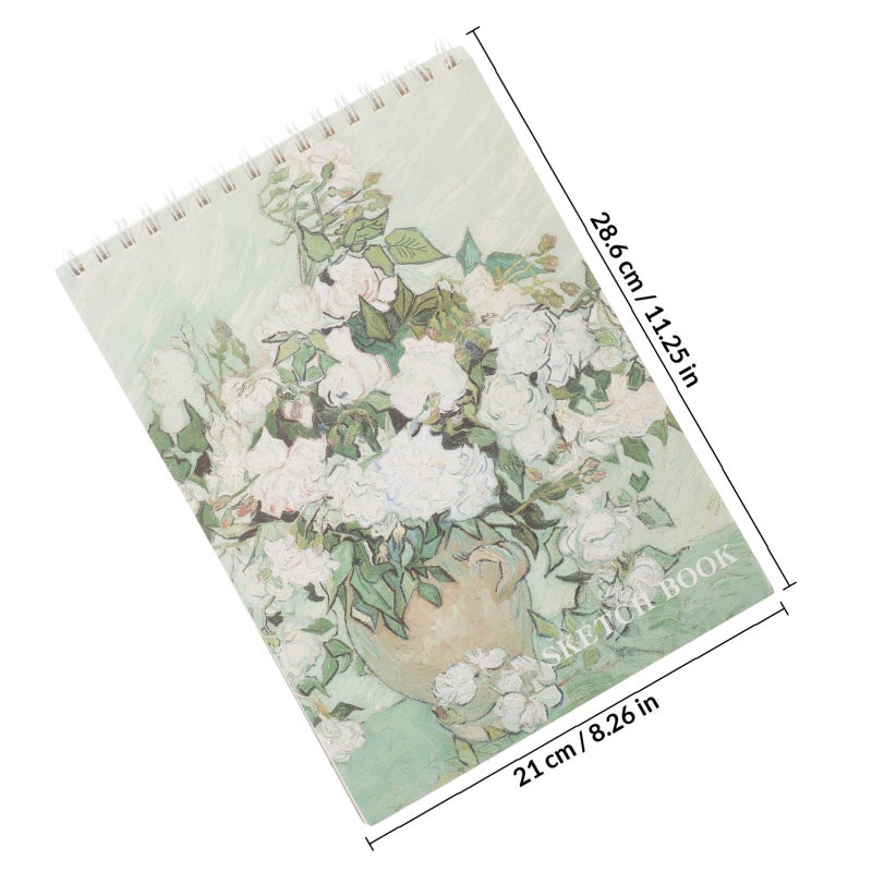 Attractive 4A Sketch Book Adorable Painting Book Hand Drawing Book Spiral Graffiti Notebook for Home Class School - Image 2