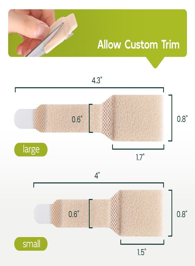Bukihome Hammertoe Corrector - 10 Pack Toe Straighteners - Broken Toe Wraps - Realign Bent, Curled, Crooked, Claw, Hammer Toes - Toe Corrector Splints for Men and Women (Large, Beige) - Image 2