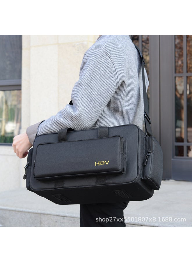 HDV Camera Bag 198P 1500C Shoulder Photography Equipment Bag Generation-Size:Medium: 45*20 * 22CM  - Image 3