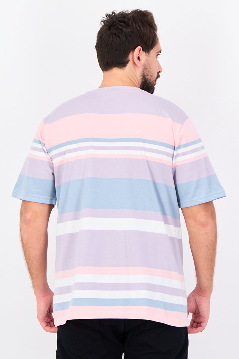 NAUTICA Men Crew Neck Short Sleeve Stripe T-Shirt, Multicolor - Image 4