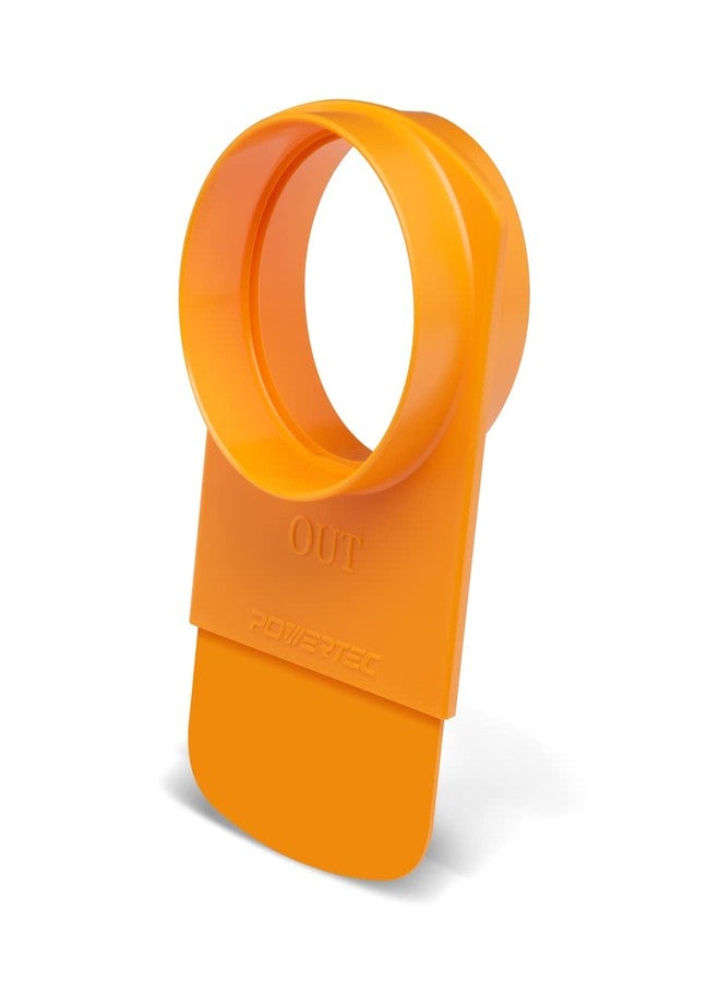 POWERTEC 70295 4-Inch Integrated Blast Gate Clog Resistant, Anti Gap Tapered ABS Plastic Fitting for Dust Collection Systems - Image 1