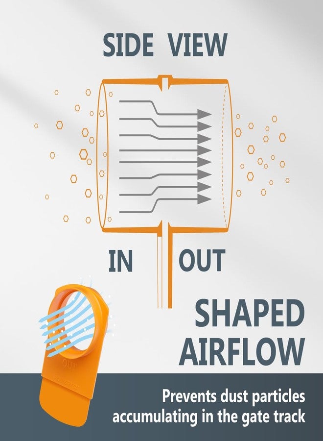 POWERTEC 70295 4-Inch Integrated Blast Gate Clog Resistant, Anti Gap Tapered ABS Plastic Fitting for Dust Collection Systems - Image 3