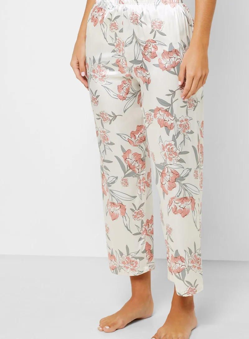 ELLA 3 In 1 Floral Print Robe Pyjama Set