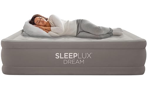 SLEEPLUX Dream Luxury Twin Air Mattress Builtin Dual Pump Stays Inflated All Night 18 DoubleHigh BlowUp Airbed with Coil Beams for Guests RV Camping Home 1Year Warranty - Image 1