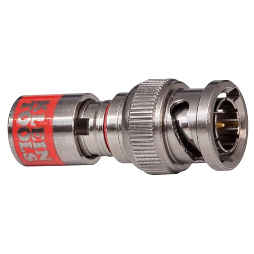 Klein Tools VDV813-619 Universal BNC Compression Coax Connectors, With Universal Sleeve Technology, for RG59 Coaxial Cables, 35-Pack - Image 5