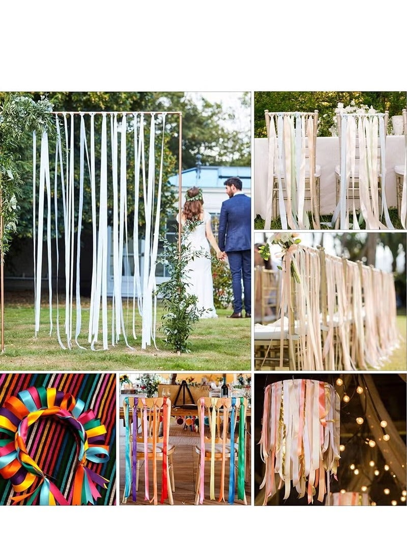 Snow Bud color Ribbon – Includes 1 roll of champagne pink ribbon. Width: 38mm-40mm; Length: 25 yards. Sufficient length to meet your daily craft making needs. - Image 3