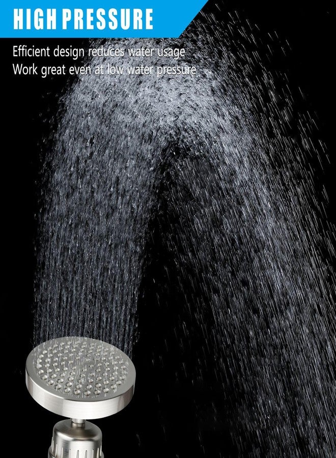Nuodan Filtered Shower Head, High Pressure Rain Shower Head Filter Set for Hard Water Removes Chlorine and Harmful Substances (Brushed Nickel) - Image 2
