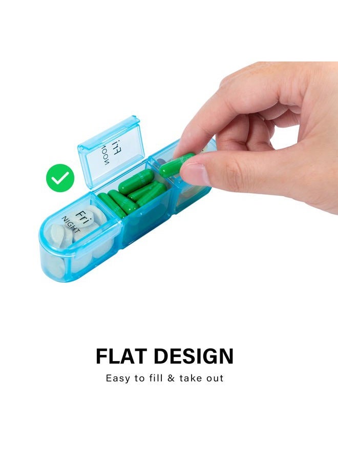 Daviky Pill Organizer 3 Times a Day, Daily Pill Box 7 Day, Weekly Cases Medicine Organizers to Hold Vitamins and Medication - Image 5