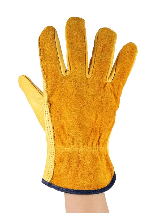 NIBEMINENT Non Slip Safety Worker Gardening Gloves Yellow 0.5x0.5x32cm - Image 4