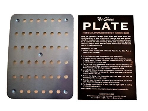 Nushine Magic Cleaning Plate (Small 11.5 x15.4cm) - Rapidly Cleans Many Items at Once! Reuse Multiple Times, no Harsh Chemicals Involved - Image 1
