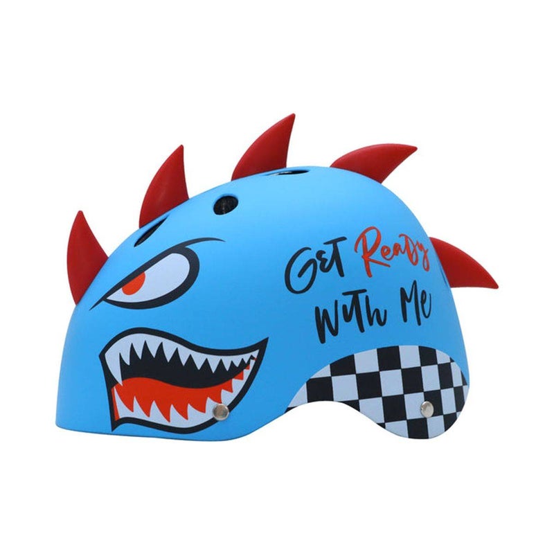 STREETJAM Street Jam Shark Attack Kids' Helmet (M, 55-58 cm, Blue) - Image 2
