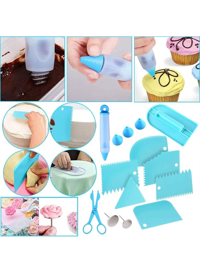 368PCS-Cake Decorating Tools Supplies Kit Piping Bags and Tips Set For Baking with 65 Piping Tips, Cake Decorating Kit with Multi-Purpose 3-Layer Toolbox - Image 3