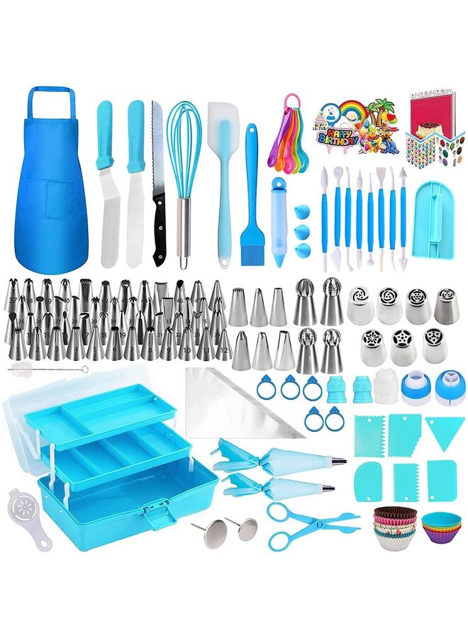 368PCS-Cake Decorating Tools Supplies Kit Piping Bags and Tips Set For Baking with 65 Piping Tips, Cake Decorating Kit with Multi-Purpose 3-Layer Toolbox - Image 4