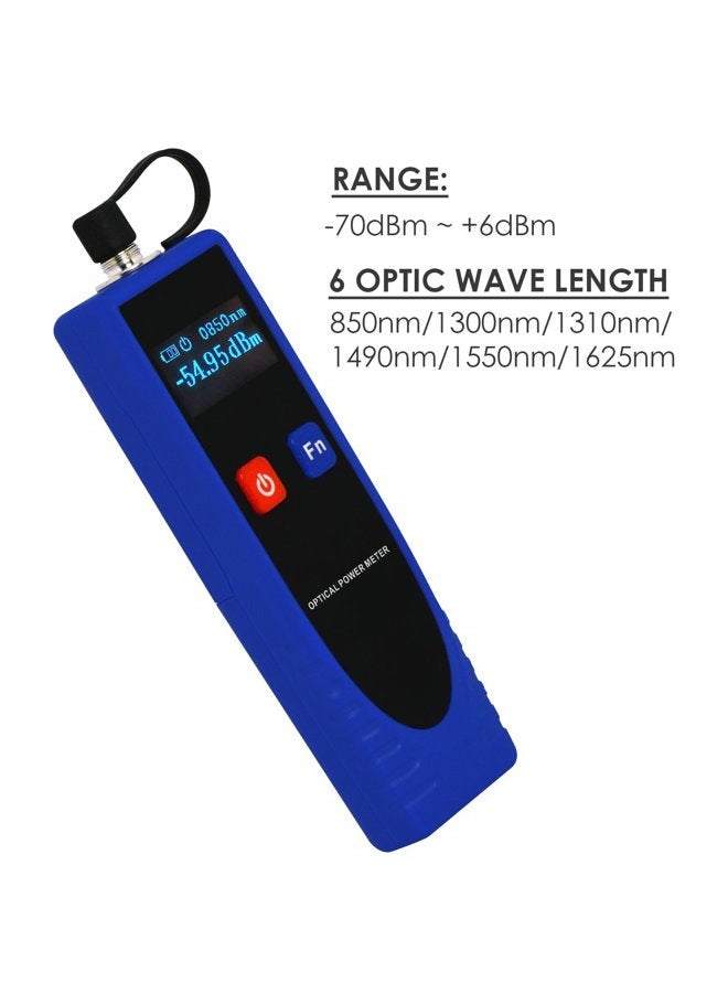 GAIN EXPRESS Optical Power Meter Digital Power Factor Meter, -70~6dBm with 6 Optic Wave Length, Portable Fiber Optic Cable Tester with FC converter for FC/SC/ST - Image 4