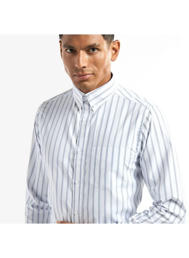 Splash FAV Regular Fit Striped Shirt with Pocket