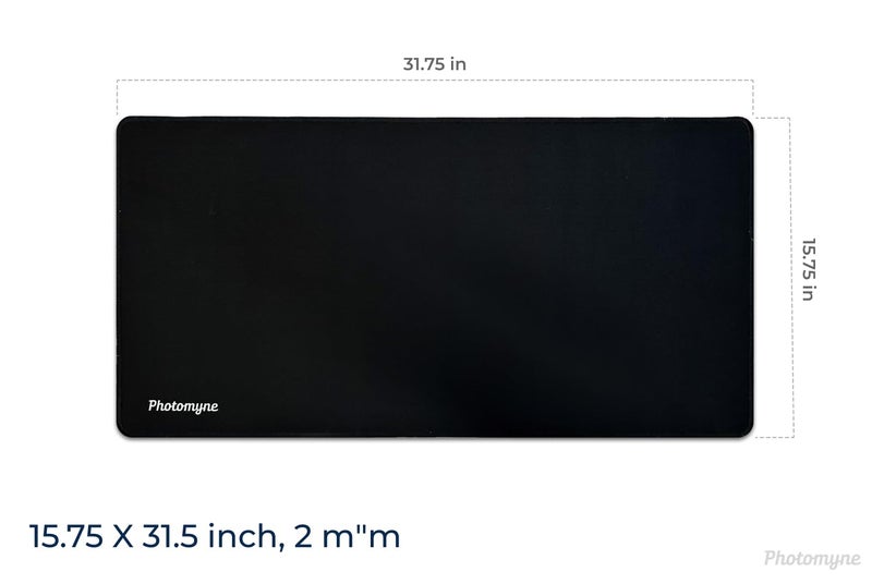 Photomyne Large Scanning Pad, Desk pad, Mouse pad for Desk with Stitched Edges, Superior Micro-Weave Cloth, Non-Slip Base, Water Resistant, Desk Mat for Home & Office, Available in Size 15.75 * 31.5 - Image 2