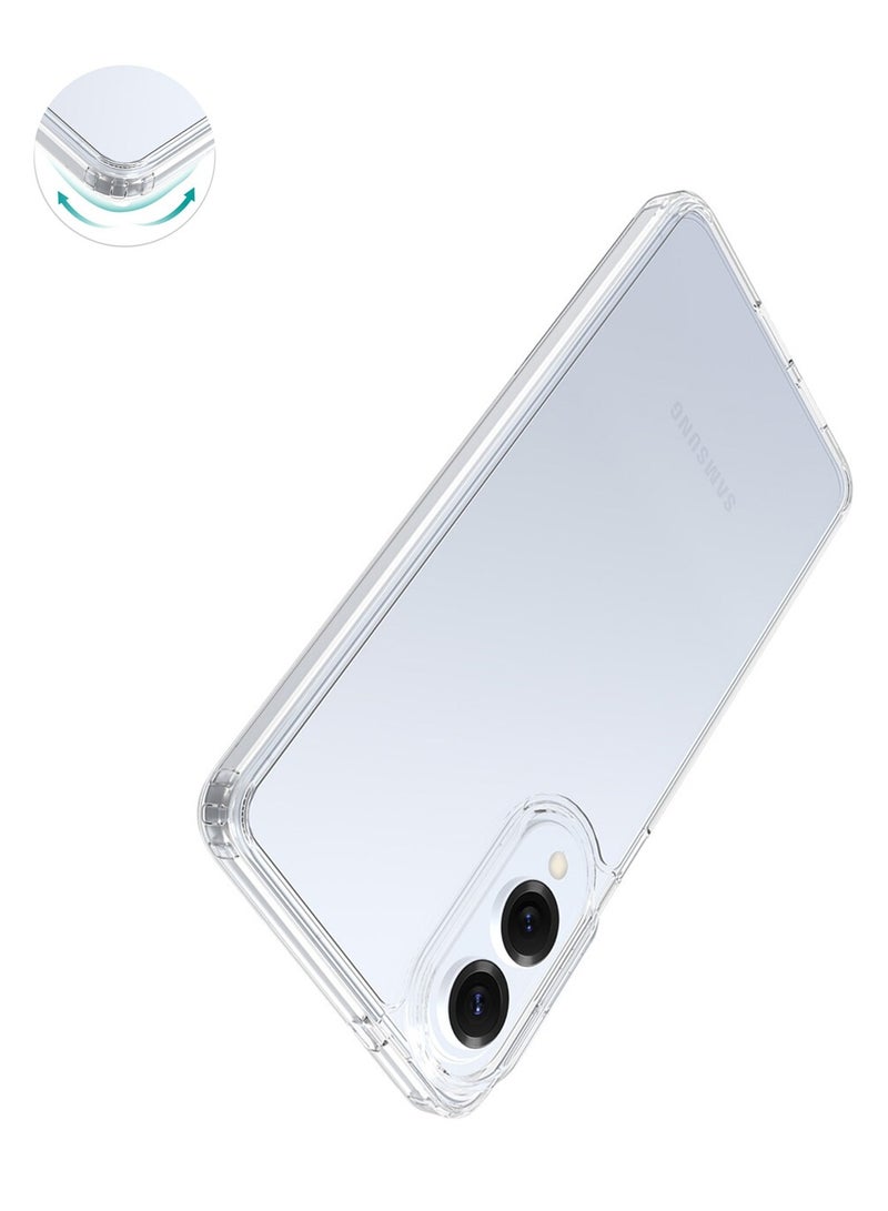 CHAPPELINE Samsung Galaxy S25 Edge 5G 2025 AIRBAG CASE Series Premium Transparent Airbag Shockproof Anti-Yellowing with Free Iron Plate Case Cover - Clear - Image 3