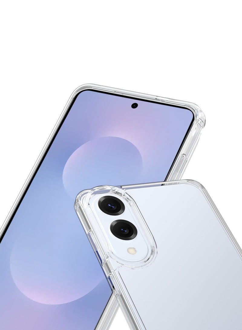 CHAPPELINE Samsung Galaxy S25 Edge 5G 2025 AIRBAG CASE Series Premium Transparent Airbag Shockproof Anti-Yellowing with Free Iron Plate Case Cover - Clear - Image 2