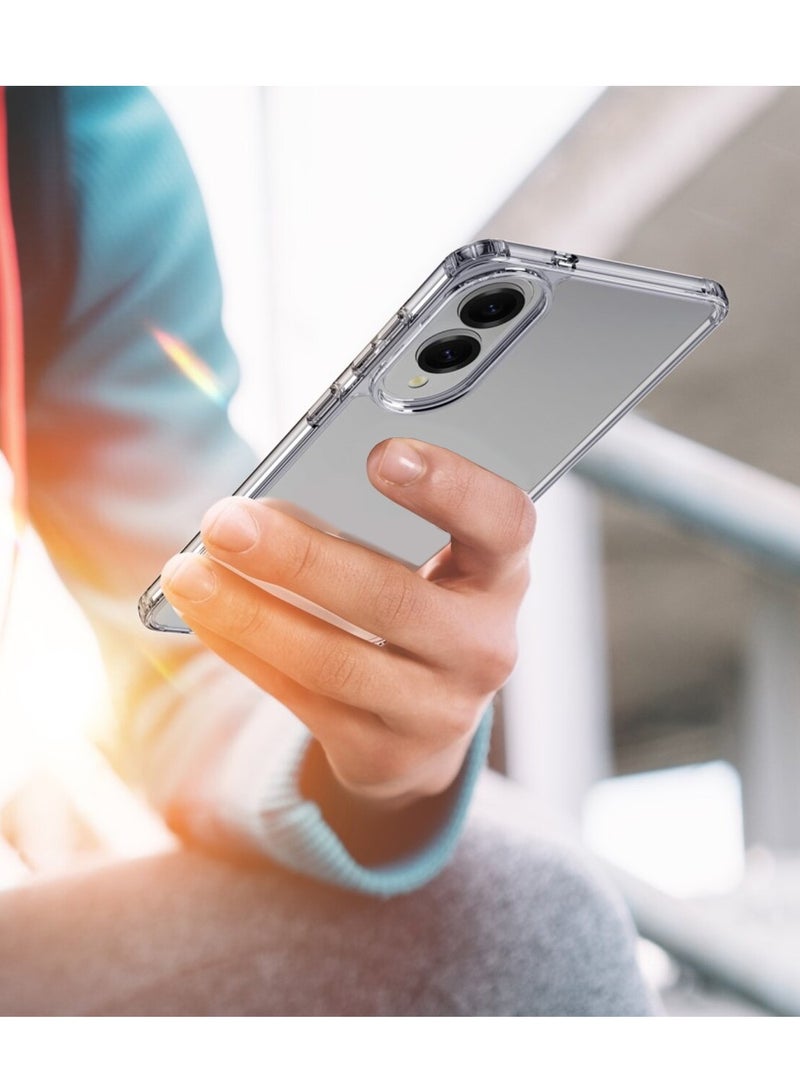 CHAPPELINE Samsung Galaxy S25 Edge 5G 2025 AIRBAG CASE Series Premium Transparent Airbag Shockproof Anti-Yellowing with Free Iron Plate Case Cover - Clear - Image 5