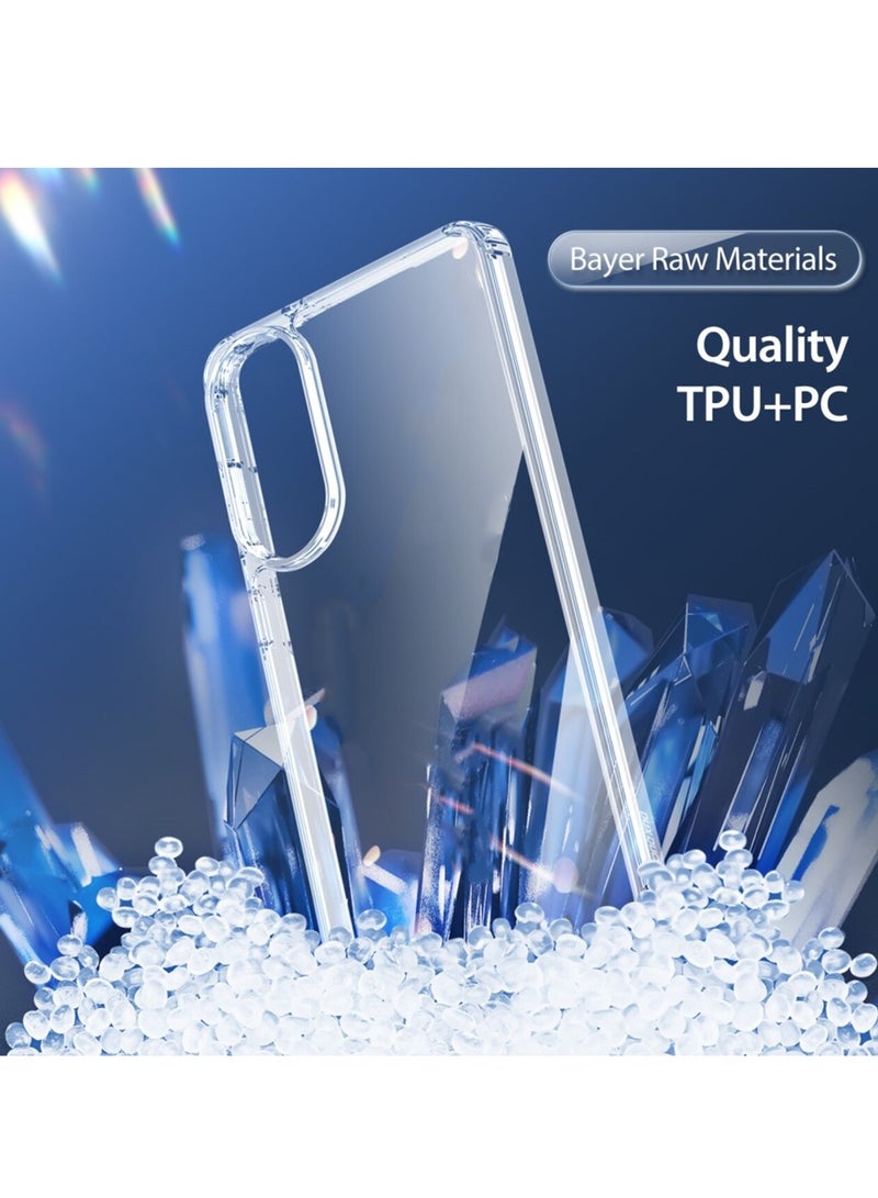 CHAPPELINE Samsung Galaxy S25 Edge 5G 2025 AIRBAG CASE Series Premium Transparent Airbag Shockproof Anti-Yellowing with Free Iron Plate Case Cover - Clear - Image 4