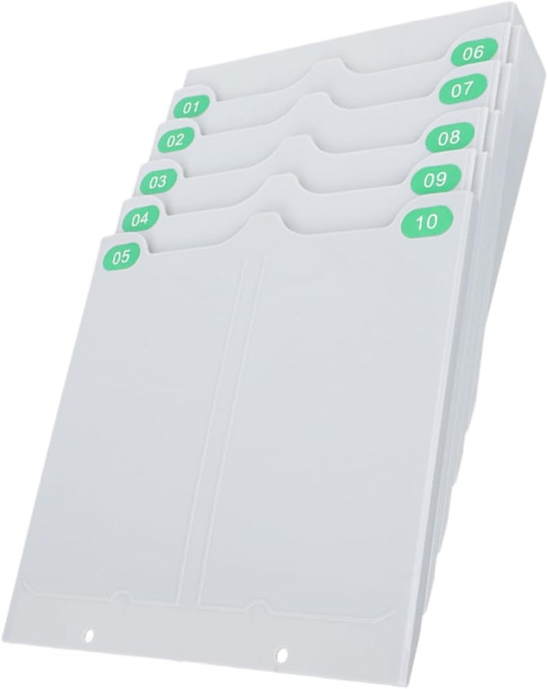 Wall-Mounted Attendance Rack Slots Flexible Cards Storage Holder for Easy Access No Drilling Required for Office Organization and Management - Image 1